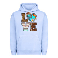 Pigment Grape Ice American Football love and helmet Urban Hoodie - NancyCooperArtShop