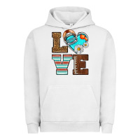 Pigment Lunar Rock American Football love and helmet Urban Hoodie - NancyCooperArtShop
