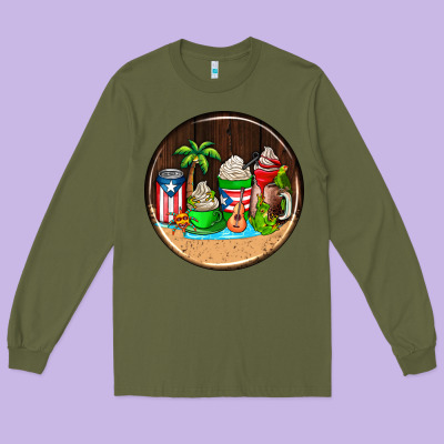 Puerto Rico Coasters Long Sleeve Tee Designed By Adodesignshop