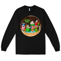 Black puerto rico coasters Long Sleeve Tee - AdoDesignShop