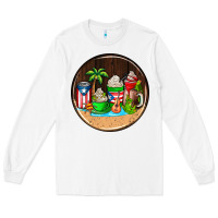 White puerto rico coasters Long Sleeve Tee - AdoDesignShop