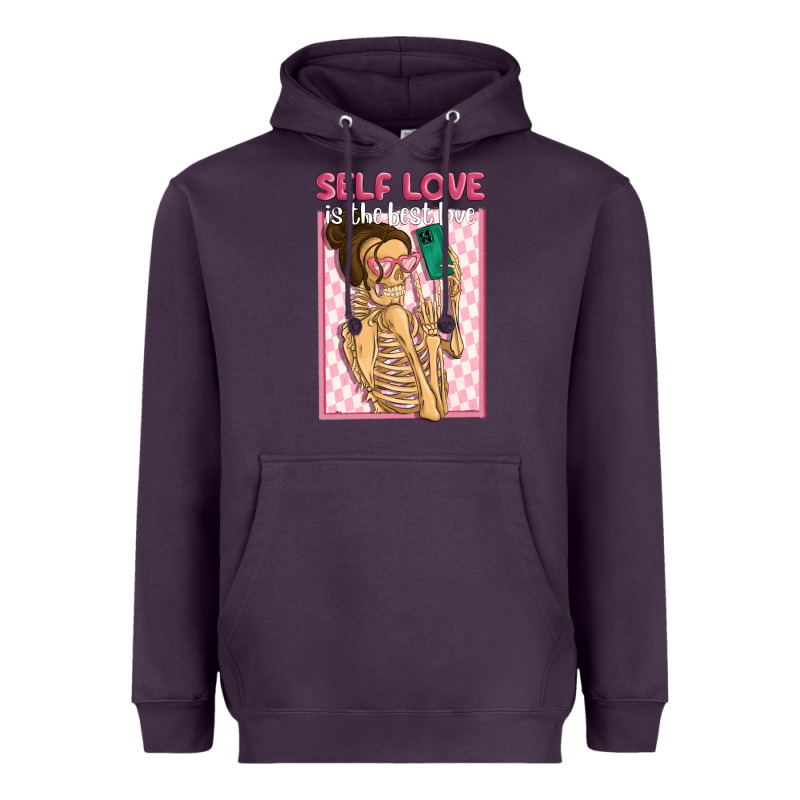 Self Love Is The Best Love Heavyweight Hoodie by MaliasSmallBusiness | Teevron