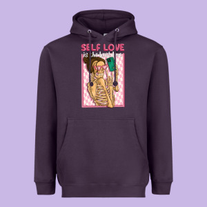Self Love Is The Best Love Heavyweight Hoodie Designed By Maliassmallbusiness