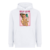 White self love is the best love Heavyweight Hoodie - MaliasSmallBusiness