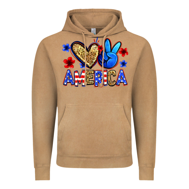 Peace Love America Vintage Hoodie by Zillion Design Studio | Teevron