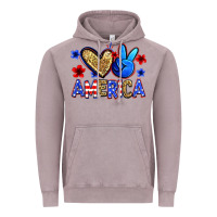 Vintage Zinc peace love america Vintage Hoodie - Zillion Design Studio