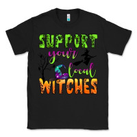 Black support your local witches Classic Tee - BundleAndBundleShop