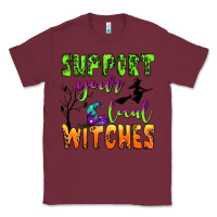 Burgundy support your local witches Classic Tee - BundleAndBundleShop
