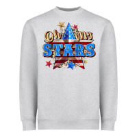 Heather Grey oh my stars Heavyweight Sweatshirt - Zillion Design Studio