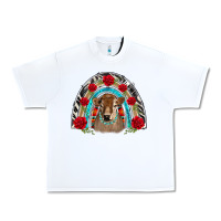 White brown baby cow floral rose rainbow Urban Heavy Tee - BarkalooDesign