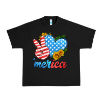 Black america with heart Urban Heavy Tee - HRA Design Shop