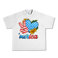 Lunar Rock america with heart Urban Heavy Tee - HRA Design Shop