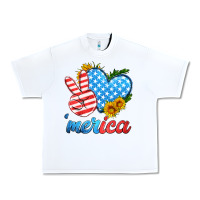 White america with heart Urban Heavy Tee - HRA Design Shop