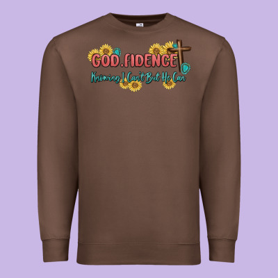 God Fidence Premium Sweatshirt Designed By Maliassmallbusiness