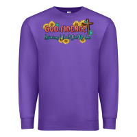 Purple god fidence Premium Sweatshirt - MaliasSmallBusiness