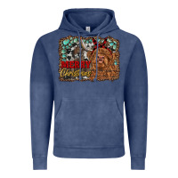 Vintage Denim merry christmas highland cow Vintage Hoodie - RanaPortraitStore