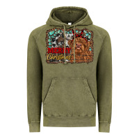 Vintage Olive merry christmas highland cow Vintage Hoodie - RanaPortraitStore