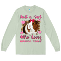 Matcha Just A Girl Love Who Loves Guinea Pigs Long Sleeve Tee - Artiststas