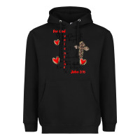 Black for god so loved the world Heavyweight Hoodie - MaliasSmallBusiness