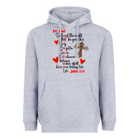 Heather Grey for god so loved the world Heavyweight Hoodie - MaliasSmallBusiness