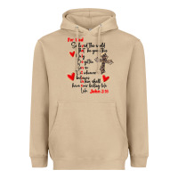 For God So Loved The World Heavyweight Hoodie | Teevron