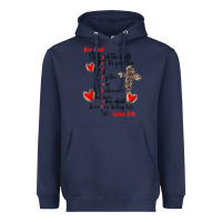 Navy for god so loved the world Heavyweight Hoodie - MaliasSmallBusiness