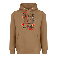 Toasted Coconut for god so loved the world Heavyweight Hoodie - MaliasSmallBusiness