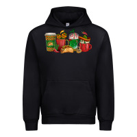Black Tacos Coffee Cups Urban Hoodie - texasbilliewilder