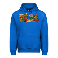 Cobalt Tacos Coffee Cups Urban Hoodie - texasbilliewilder