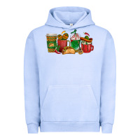 Pigment Grape Ice Tacos Coffee Cups Urban Hoodie - texasbilliewilder