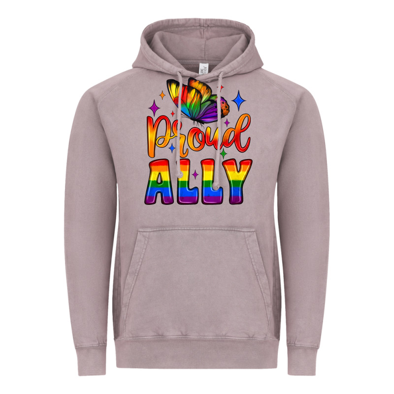 Proud Ally Vintage Hoodie by JahusDesignShop | Teevron