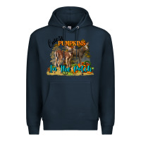 Navy Fall Cutest Pumpkin In The Patch Deer Premium Hoodie - LillyAllenDesigns