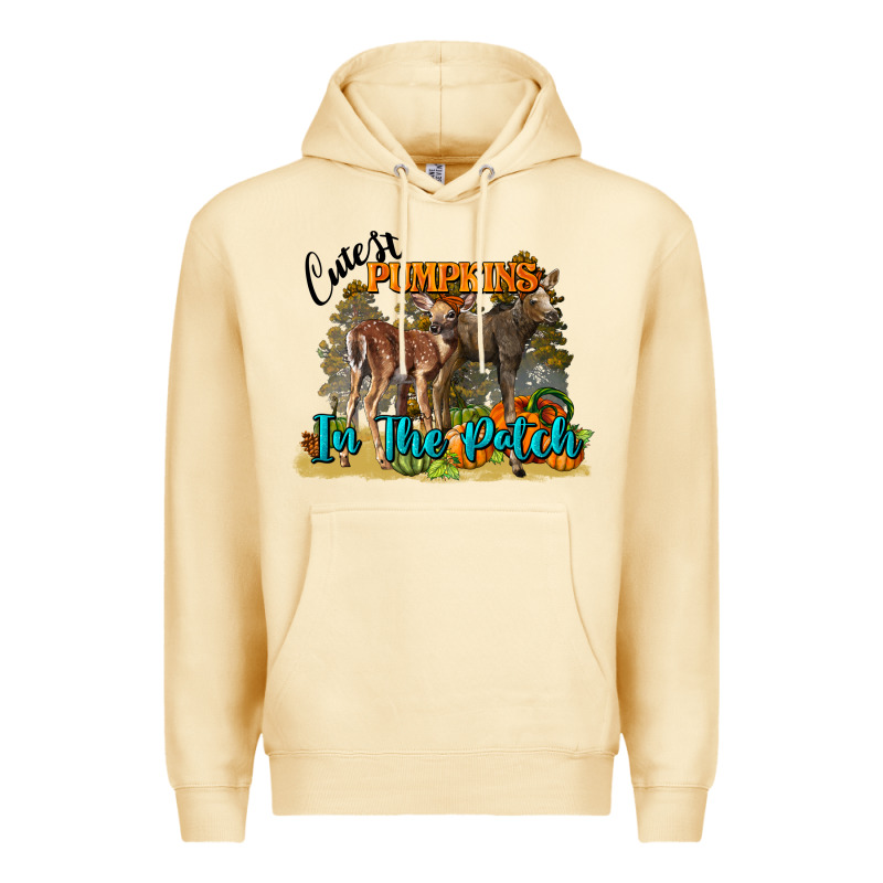 Fall Cutest Pumpkin In The Patch Deer Premium Hoodie by LillyAllenDesigns | Teevron