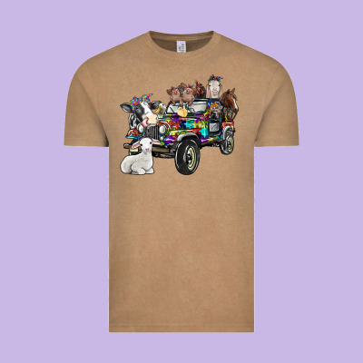 Farm Life Vintage Tee Designed By Sublimationcraftshop