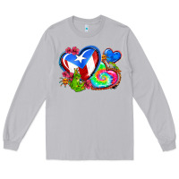 Moon Dust western leopard puerto rico hearts Long Sleeve Tee - AdoDesignShop