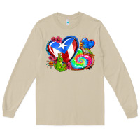 Mushroom western leopard puerto rico hearts Long Sleeve Tee - AdoDesignShop