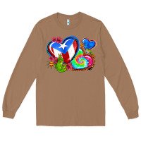 Toasted Coconut western leopard puerto rico hearts Long Sleeve Tee - AdoDesignShop