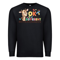 Black its ok to be different Premium Sweatshirt - MaliasSmallBusiness