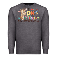 Charcoal Heather its ok to be different Premium Sweatshirt - MaliasSmallBusiness