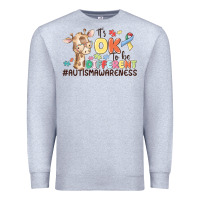 Heather Grey its ok to be different Premium Sweatshirt - MaliasSmallBusiness