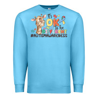 Ocean Blue its ok to be different Premium Sweatshirt - MaliasSmallBusiness