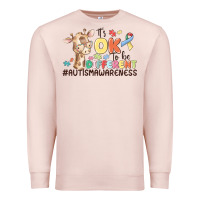 Pale Pink its ok to be different Premium Sweatshirt - MaliasSmallBusiness