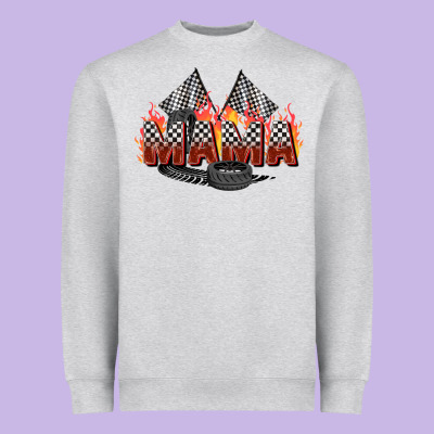 Race Mama Heavyweight Sweatshirt Designed By Zillion Design Studio