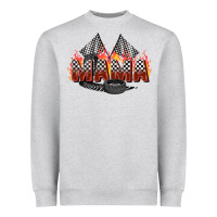 Heather Grey race mama Heavyweight Sweatshirt - Zillion Design Studio