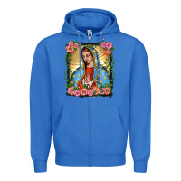 True Royal lady of guadalupe portrait Zipper Hoodie - BarkalooDesign