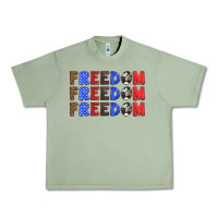 Oil Green 4th of july freedom Urban Heavy Tee - HRA Design Shop
