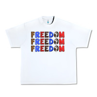 White 4th of july freedom Urban Heavy Tee - HRA Design Shop