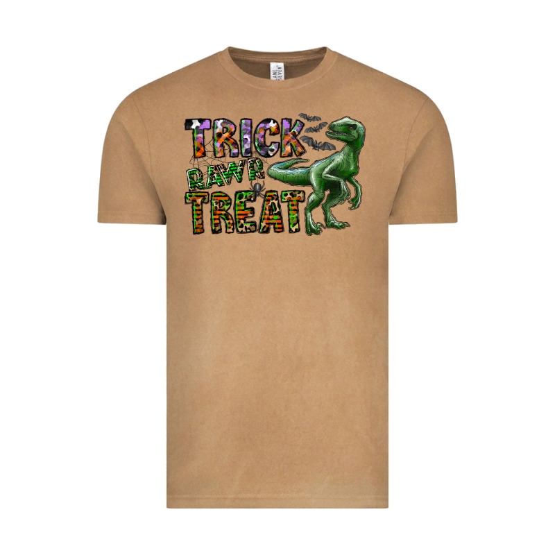 Trick Rawr Treat Vintage Tee by CowhideDigitalArt | Teevron