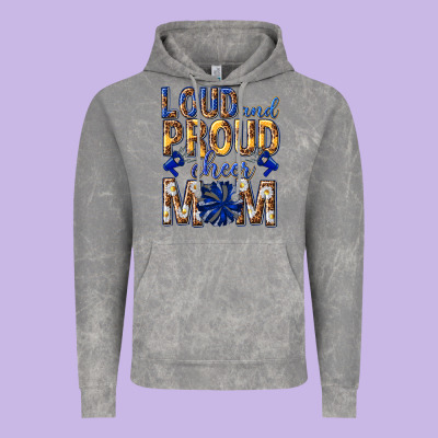Loud And Proud Cheer Mom Vintage Hoodie Designed By Texasbilliewilder