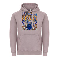 Vintage Zinc loud and proud cheer mom Vintage Hoodie - texasbilliewilder